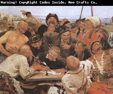 llya Yefimovich Repin Zaporozhian Cossacks (sketch) (mk09)